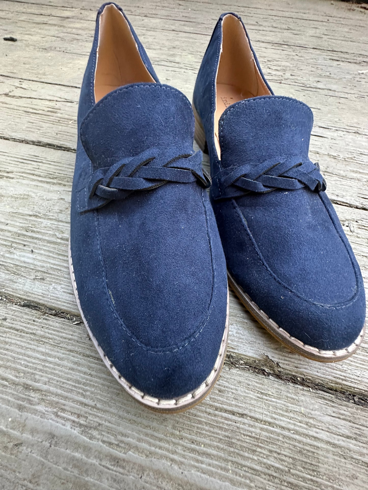 Indigo Rd Blue Suede Loafers 9M