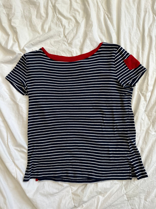 L LRL T shirt with cute sleeve detail