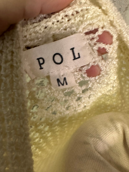 M Woven Open Sweater by POL