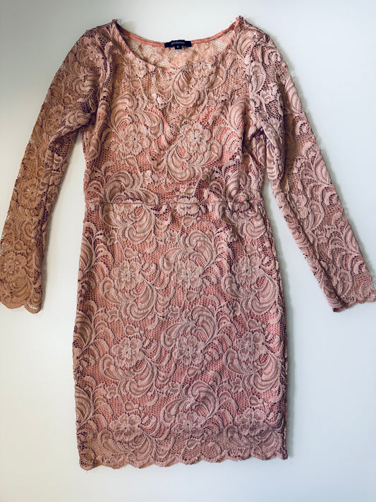 M Pink Lace Dress