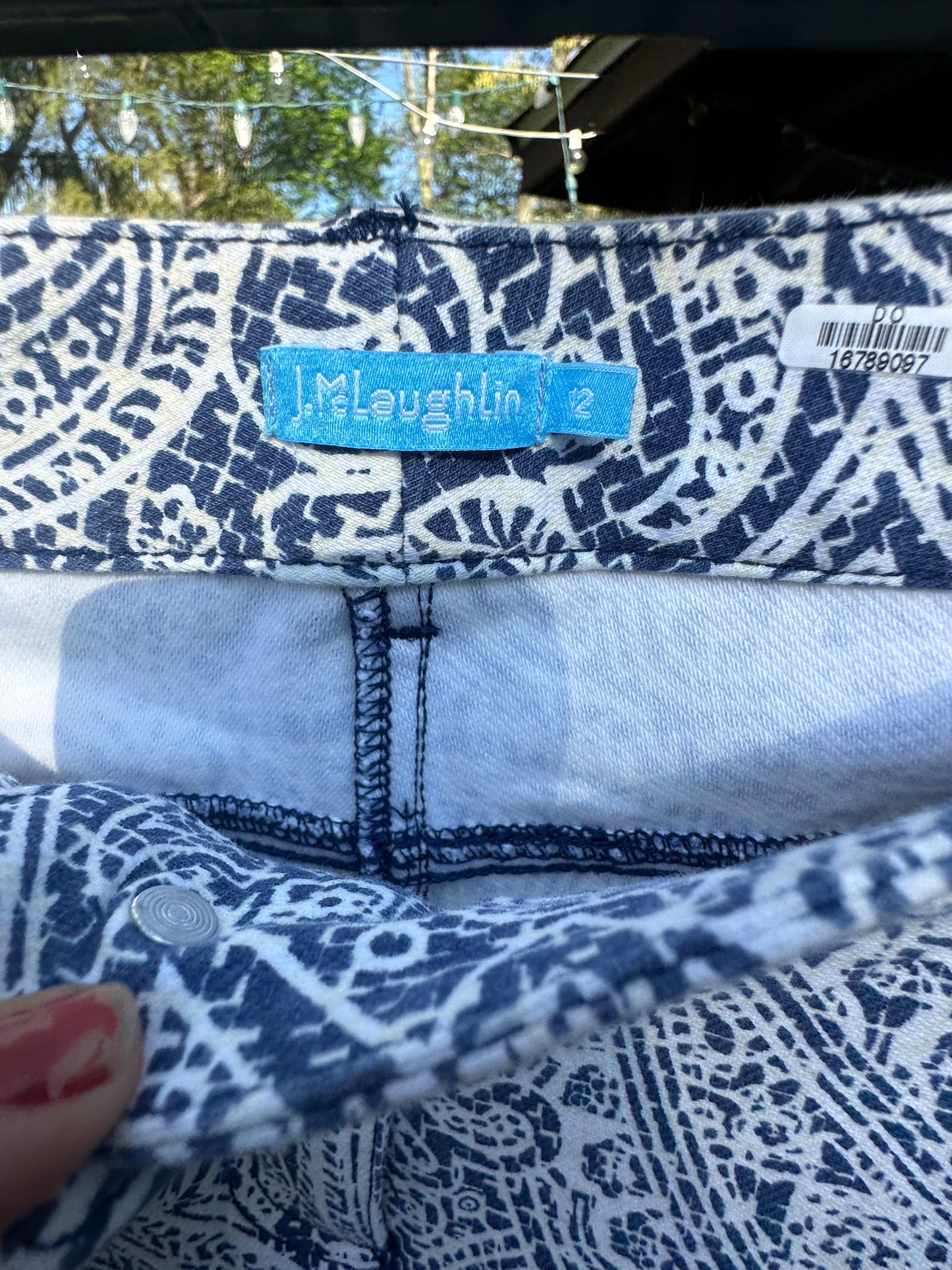 L J McLaughlin Paisley Pants size 12