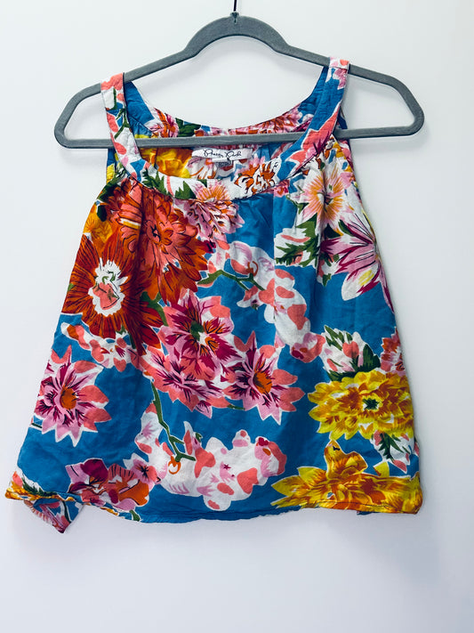 2X Floral Tank