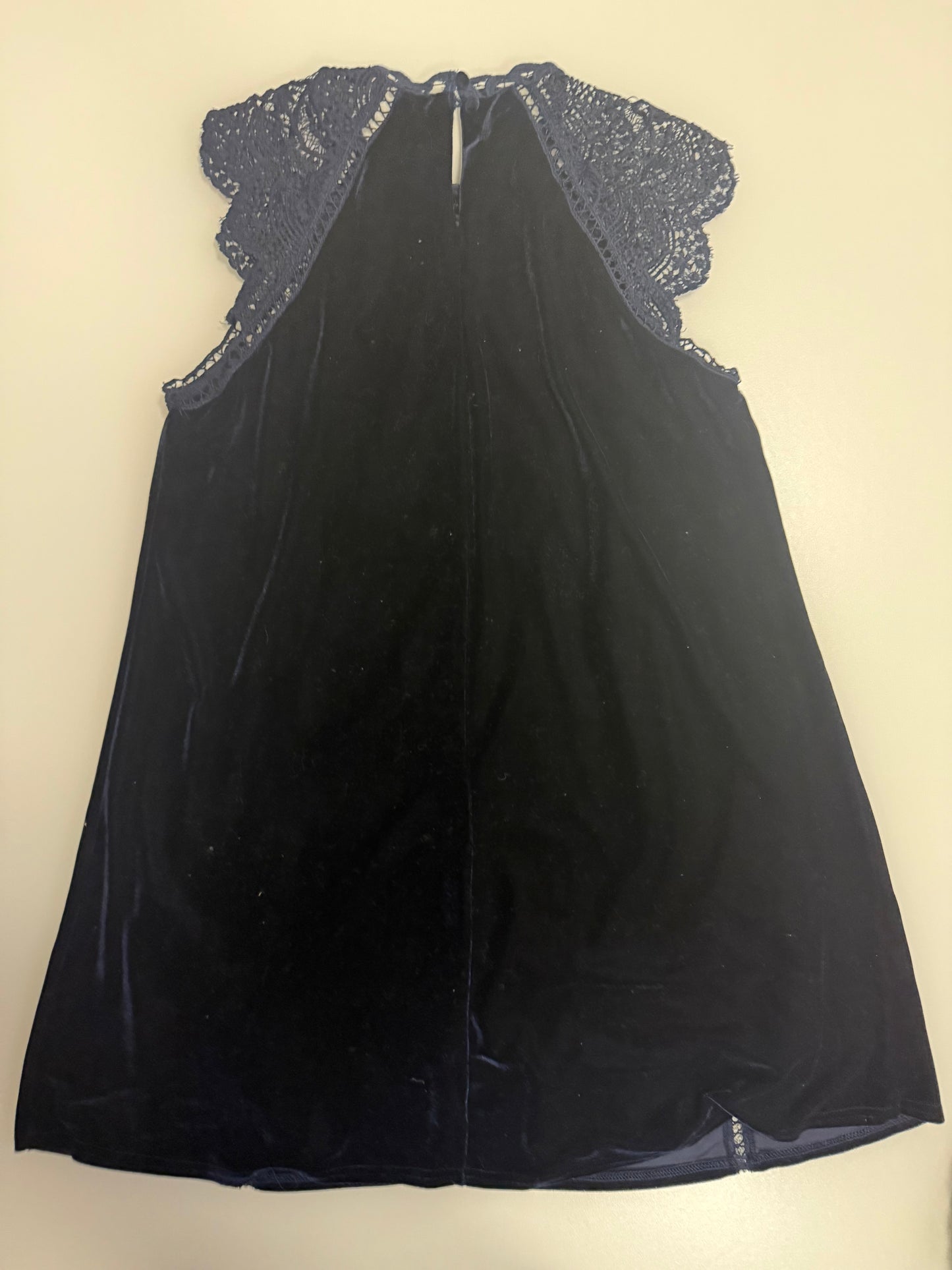 M Navy Blue Velvet Dress