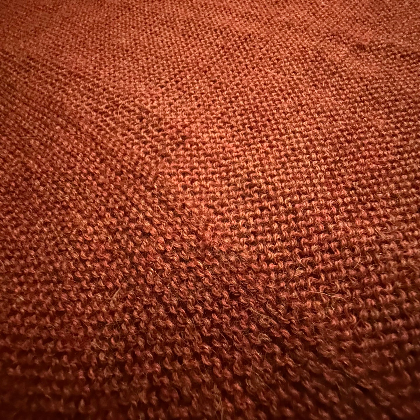 100% Alpaca Rust Colored Shawl