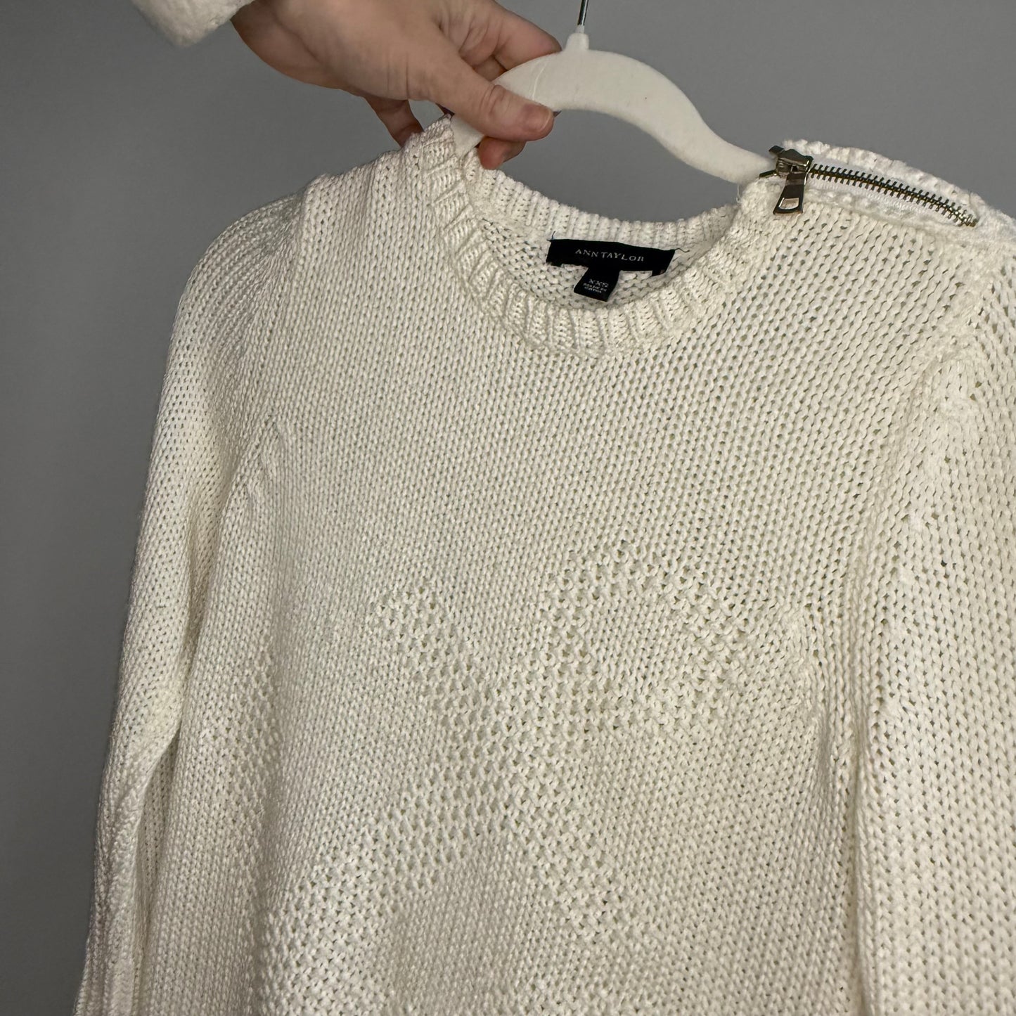 XXS Ann Taylor Knit Anchor Sweater