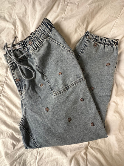 XL Size 20 Embroidered Jogger jeans