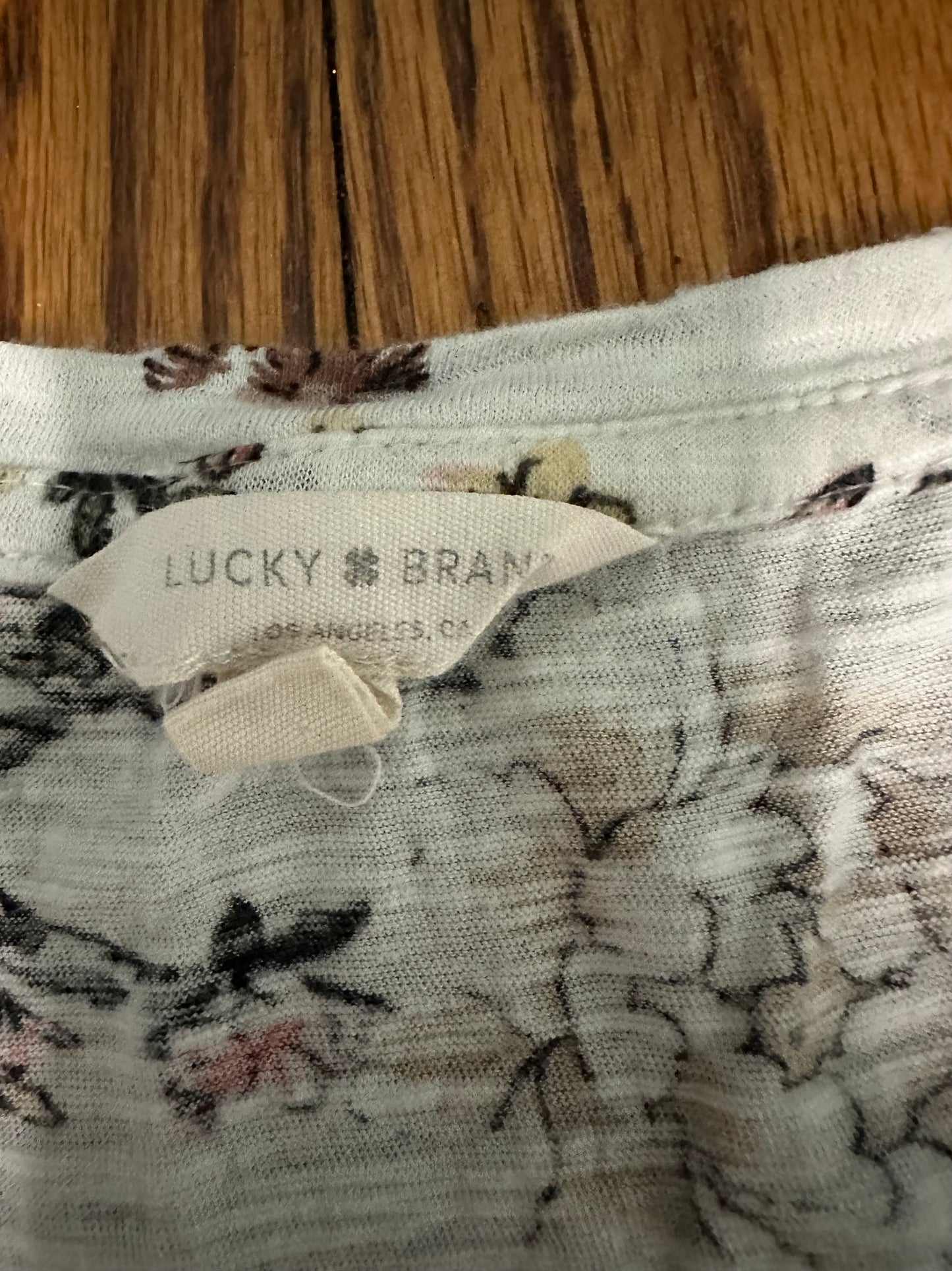 L Lucky Brand Scoop Neck Tee