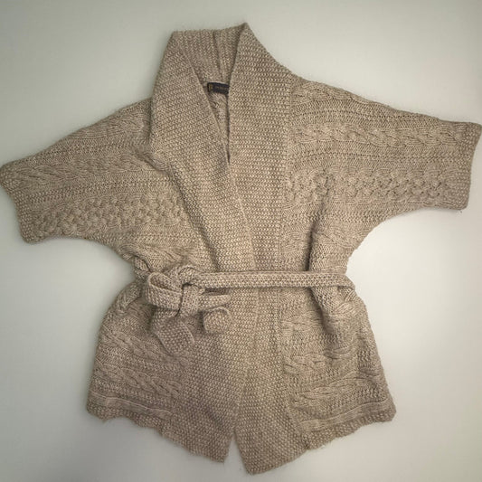 S Outback Rd Open Cardigan with belt