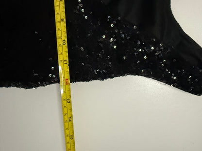 XS Black Sequin Dress