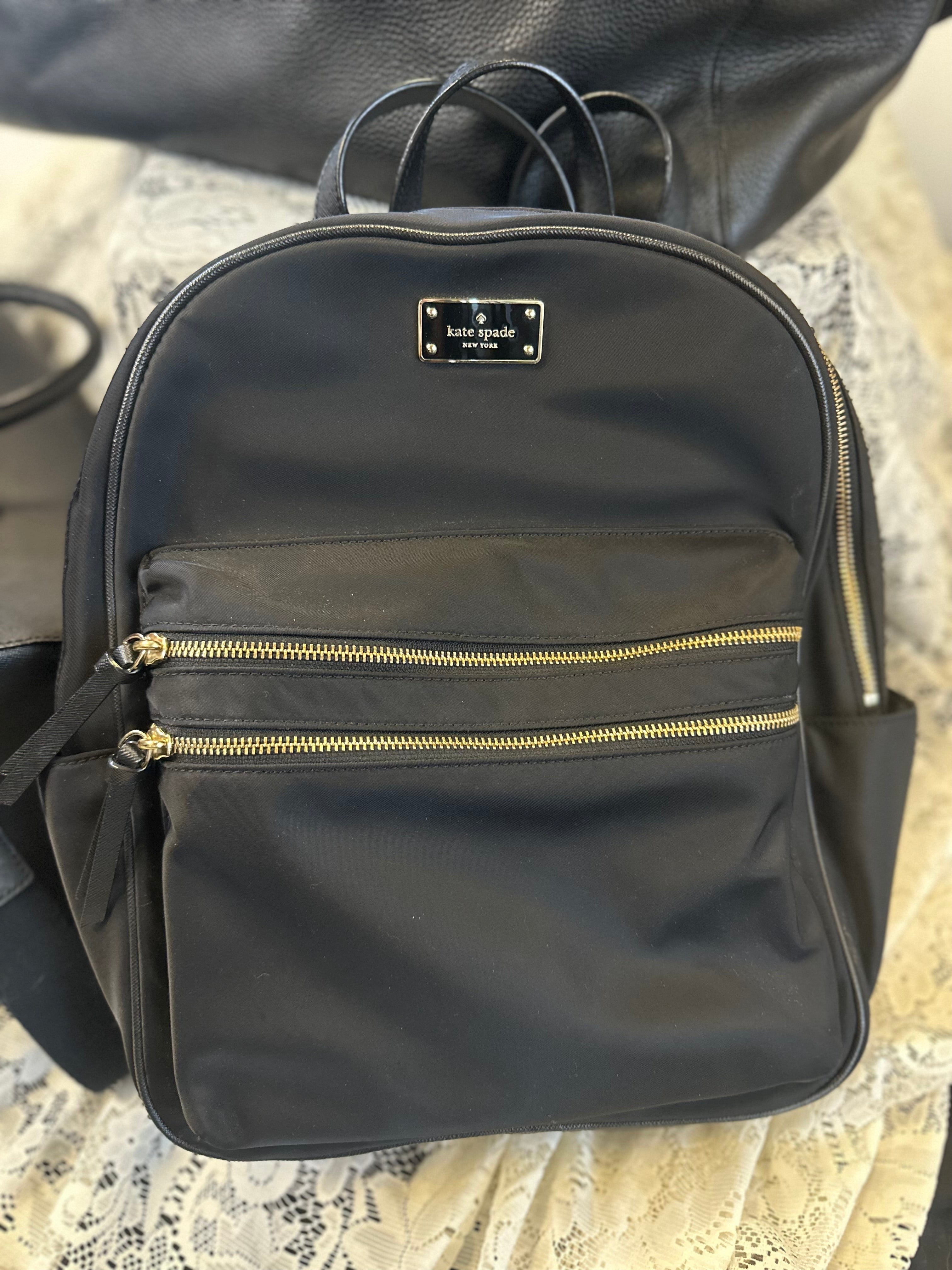 Kate Spade black backpack store