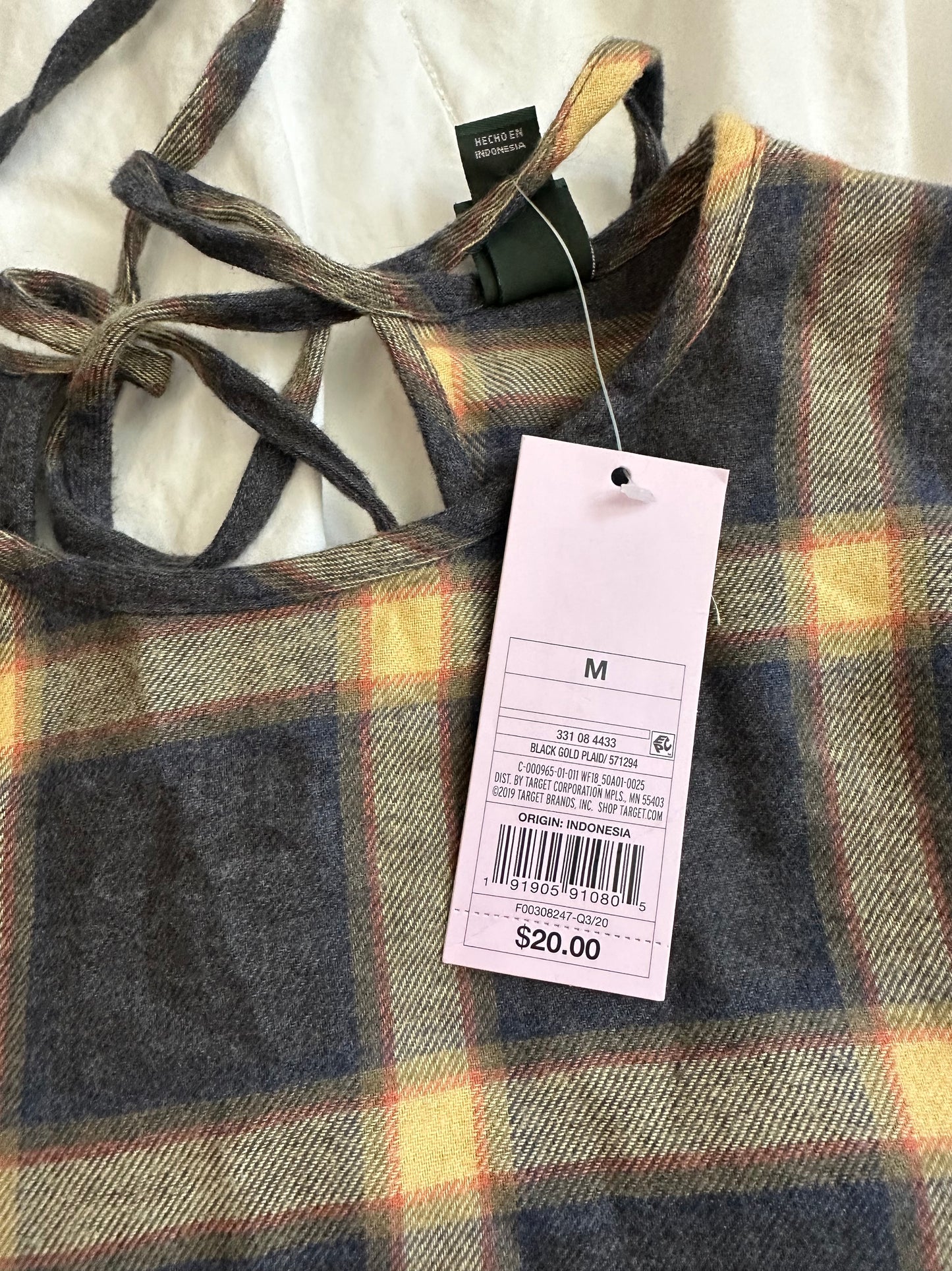 M NWT Flannel Dress