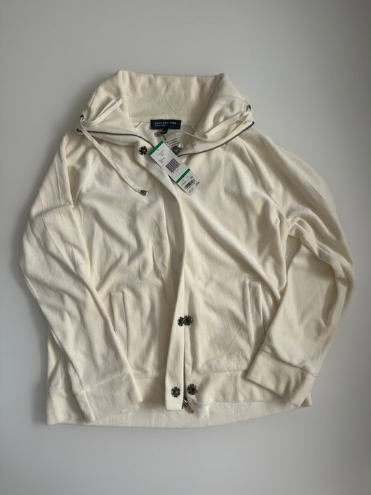 L Jones New York Cream Velour Jacket NEW!