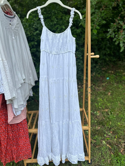 L White Boho Maxi