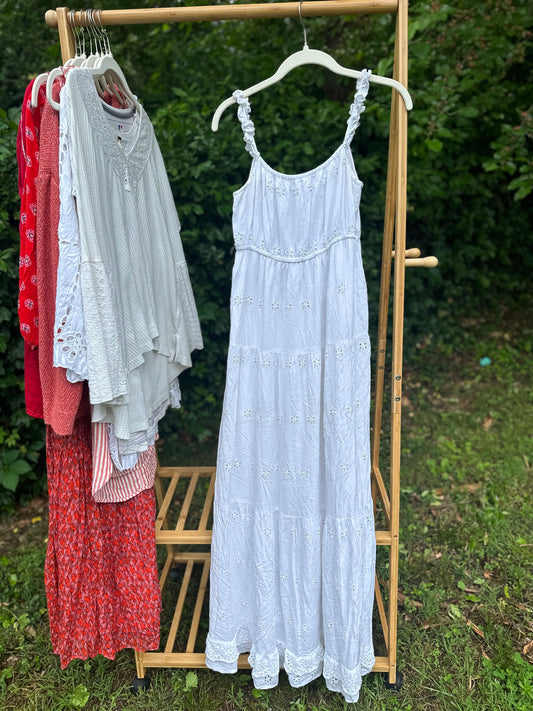 L White Boho Maxi