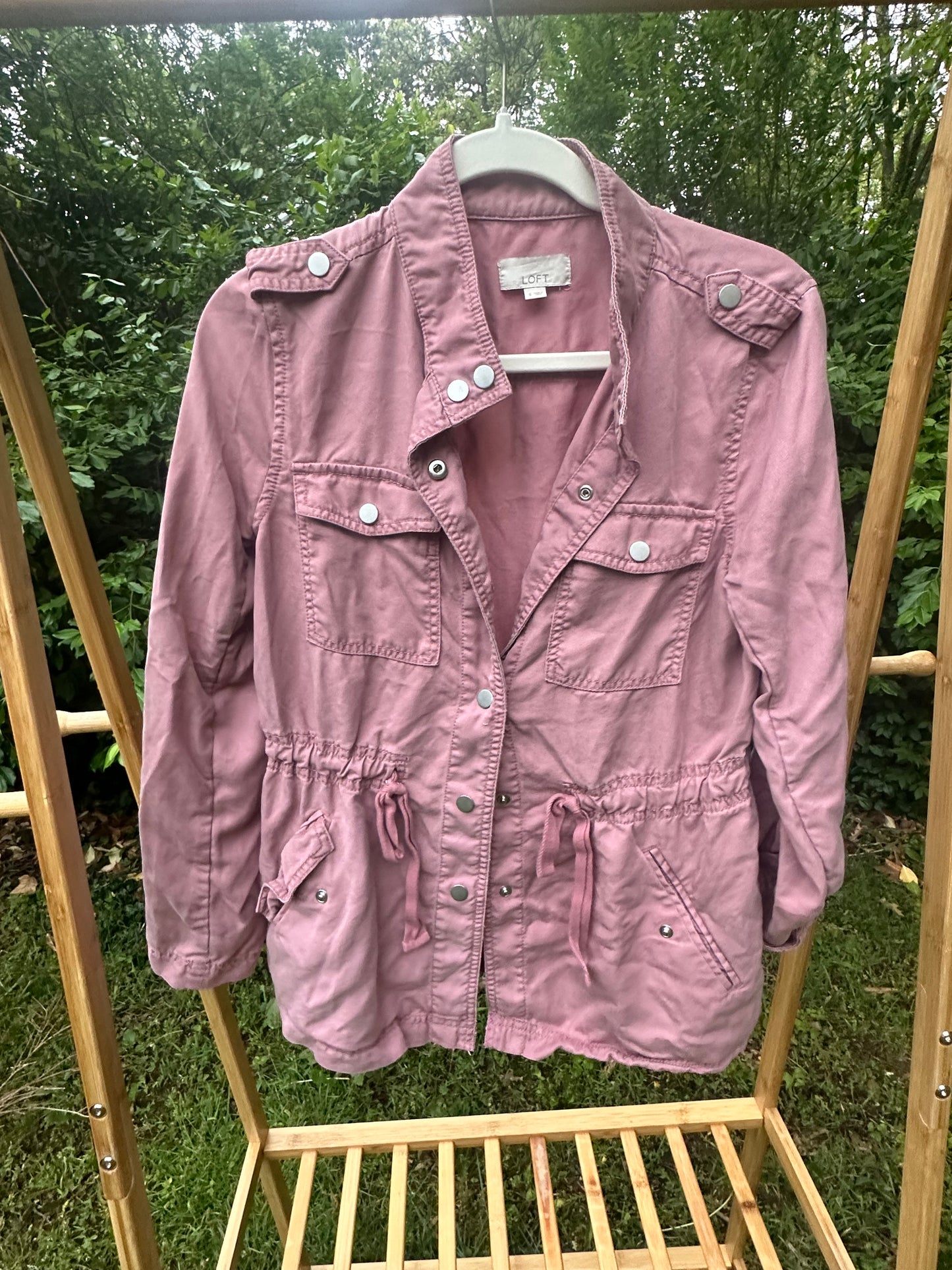 S Loft Pink Utility Jacket