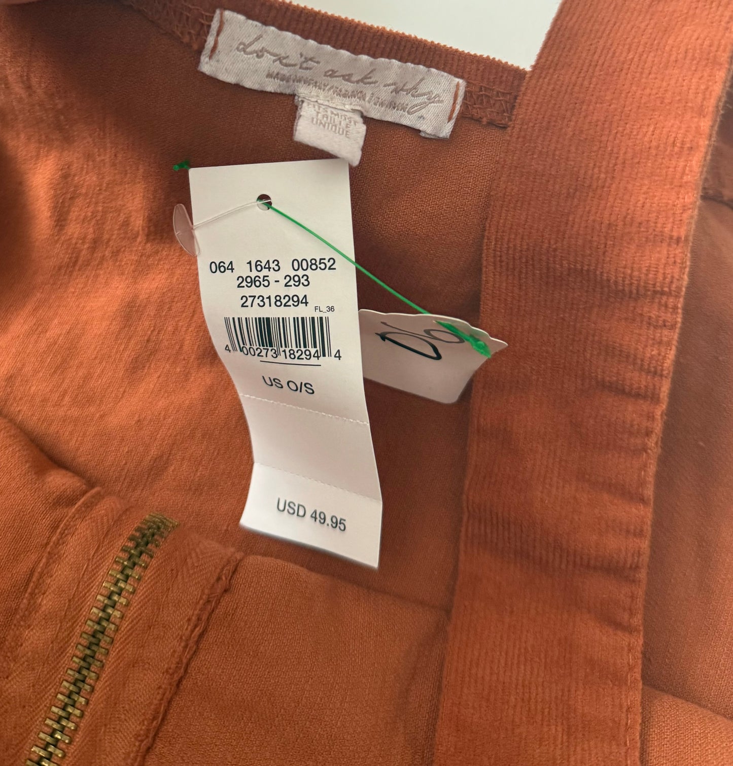 NWT Zip Up Jumper