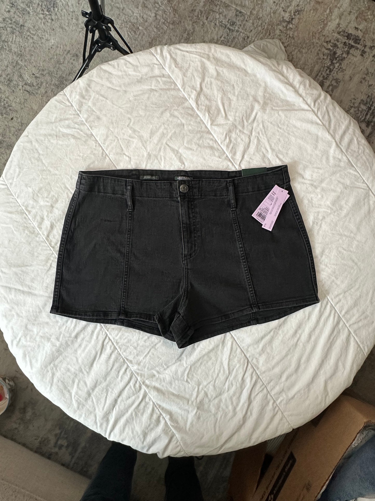 L Wild Fable Faded Black Denim Short