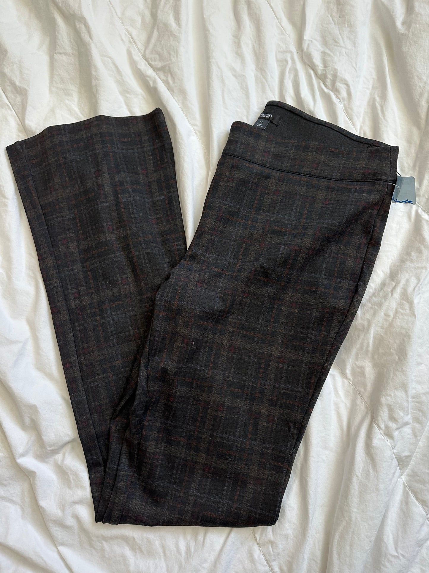 M Y2K Stretch Plaid Bootcut Pant