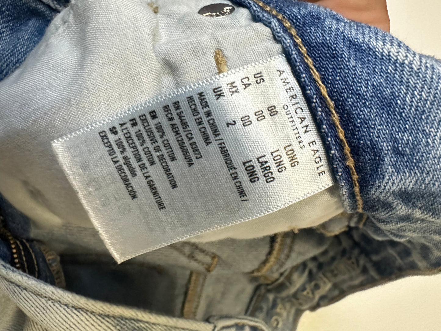 Size 00 AE Mom Jeans