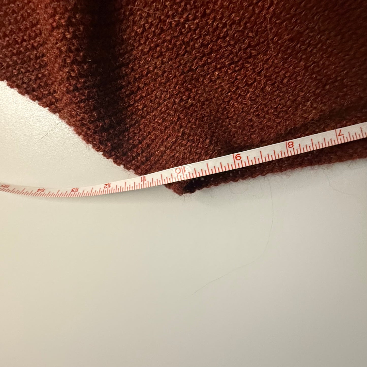 100% Alpaca Rust Colored Shawl