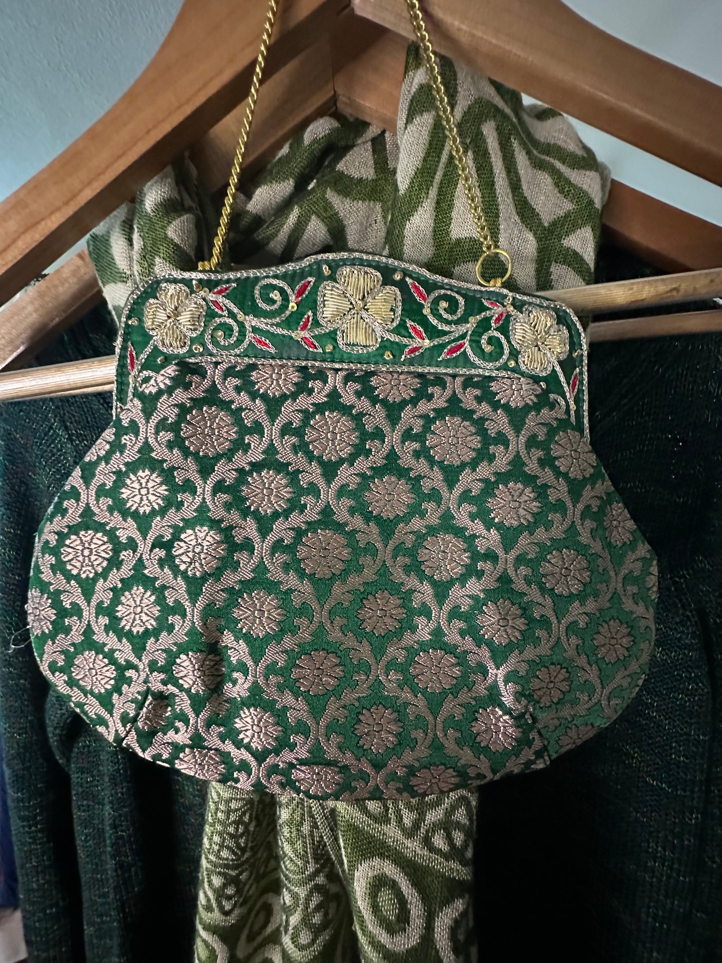 Vintage Silk Brocade Bag