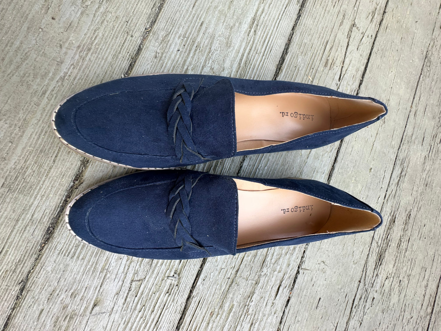 Indigo Rd Blue Suede Loafers 9M