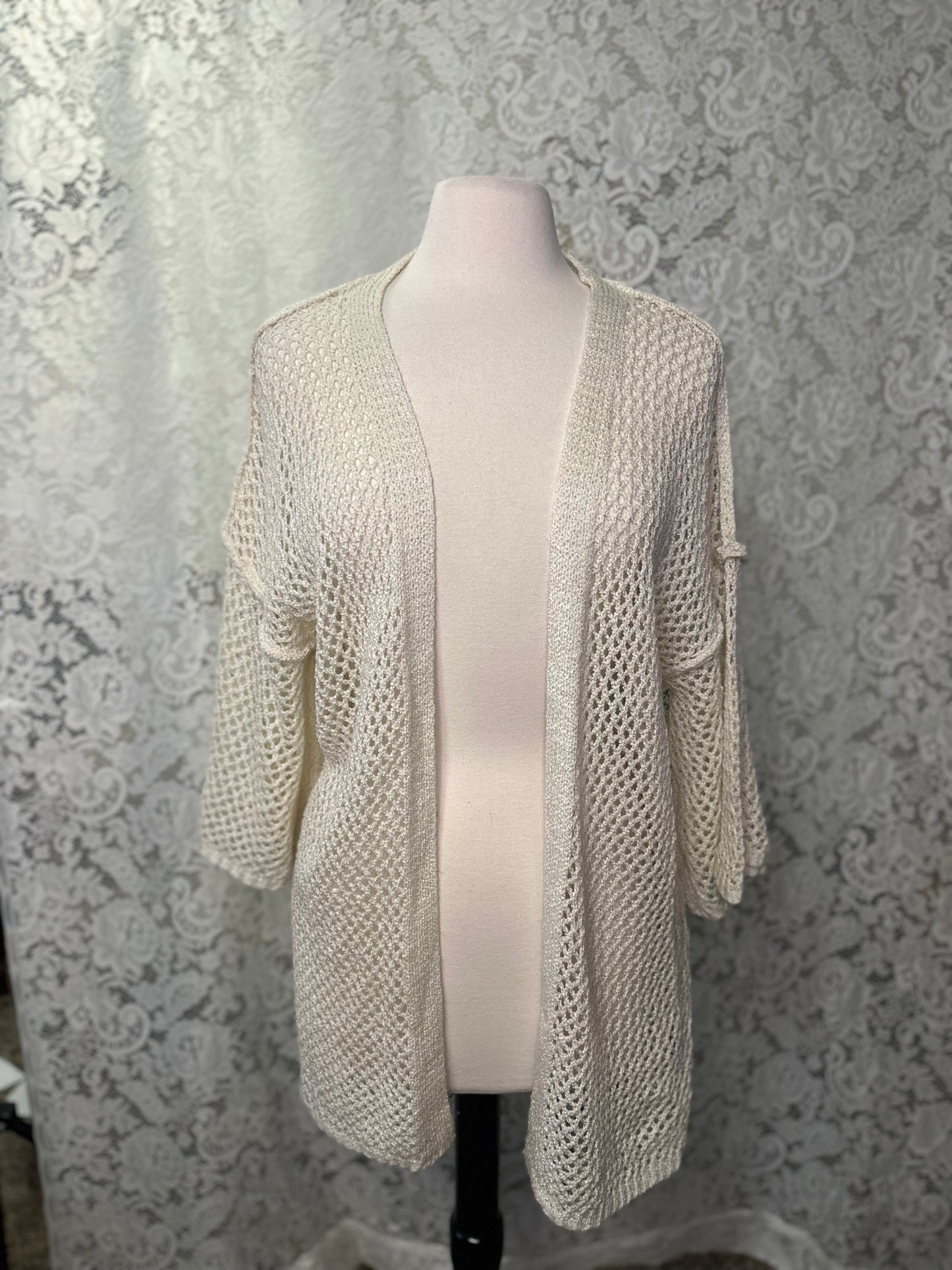 M Woven Open Sweater by POL