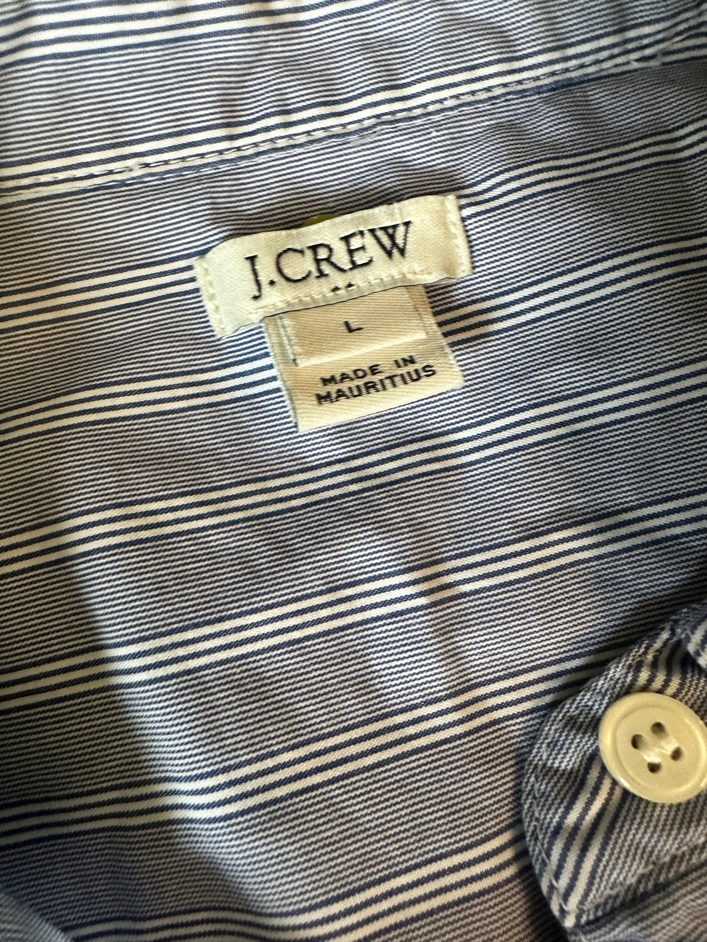 L J Crew Striped Pullover Short Sleeve