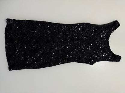 XS Black Sequin Dress