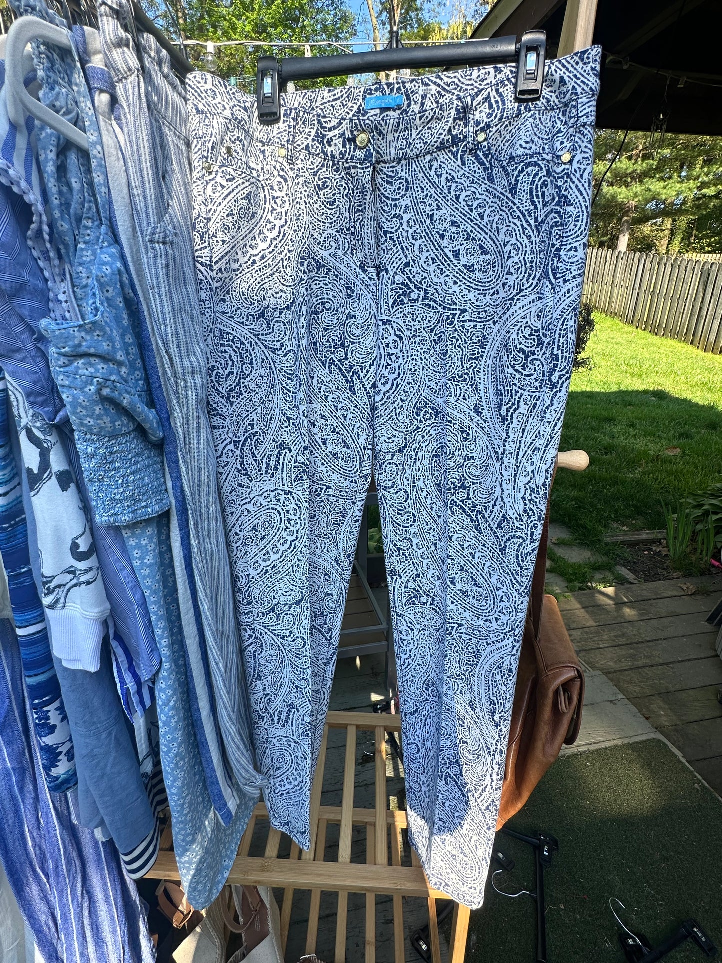 L J McLaughlin Paisley Pants size 12