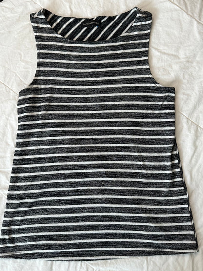 S Heather Striped Tank