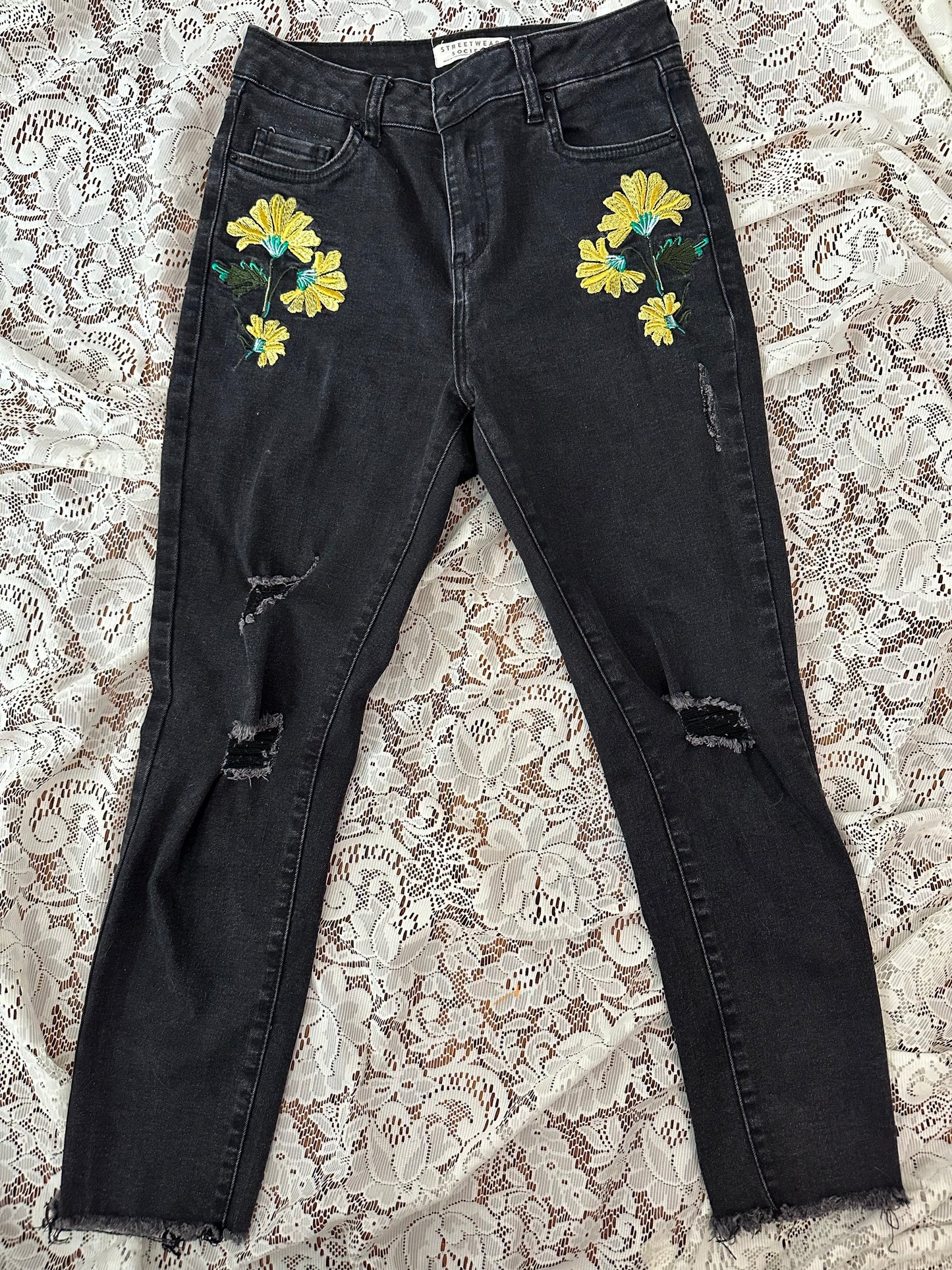 Streetwear Society Embroidered Jean