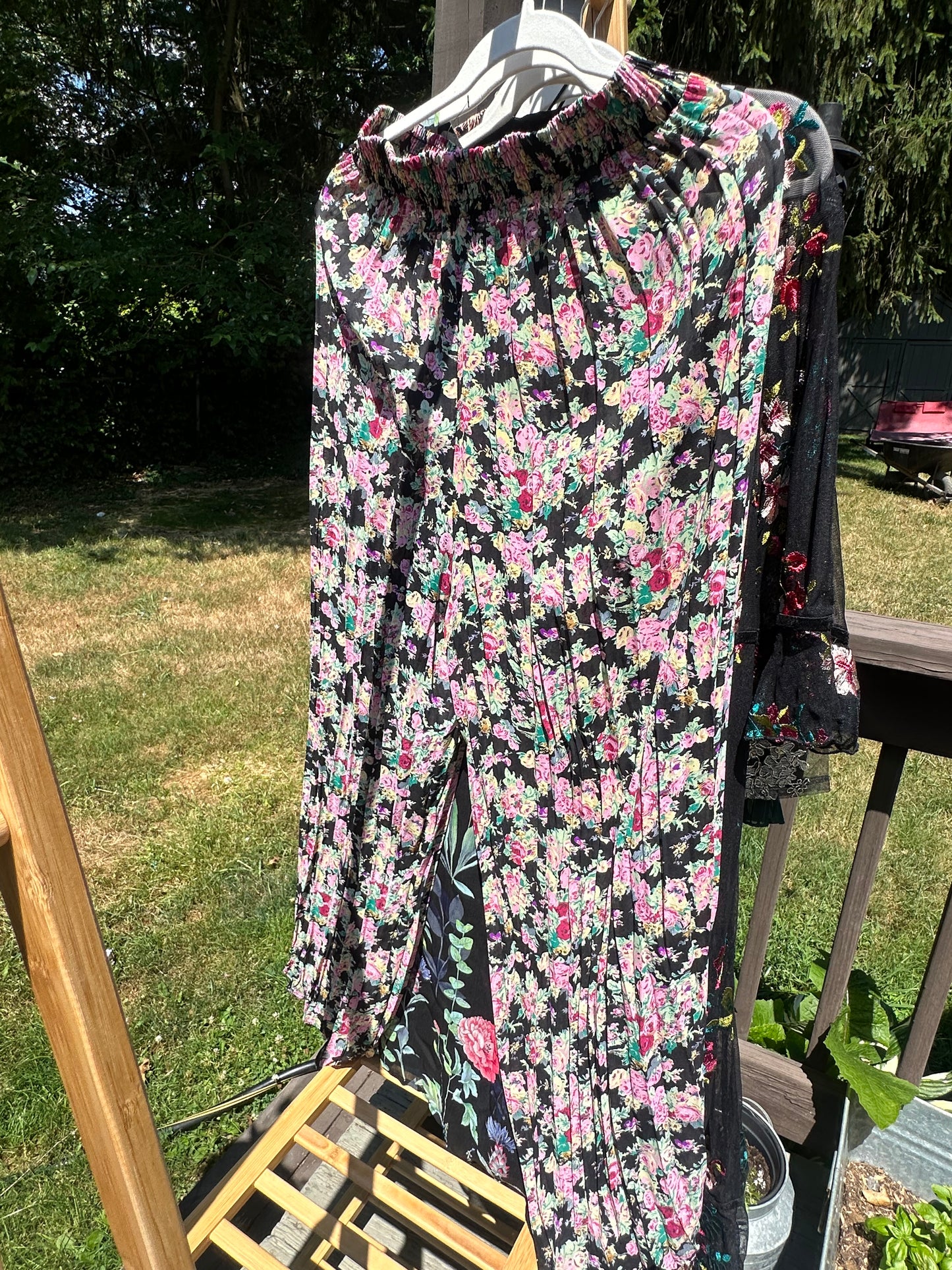 M/L Sheer Floral Pant