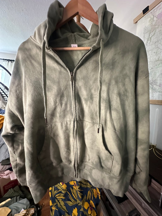 M Tie Dye Zip Up Hoodie