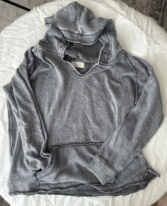 L distressed hoodie