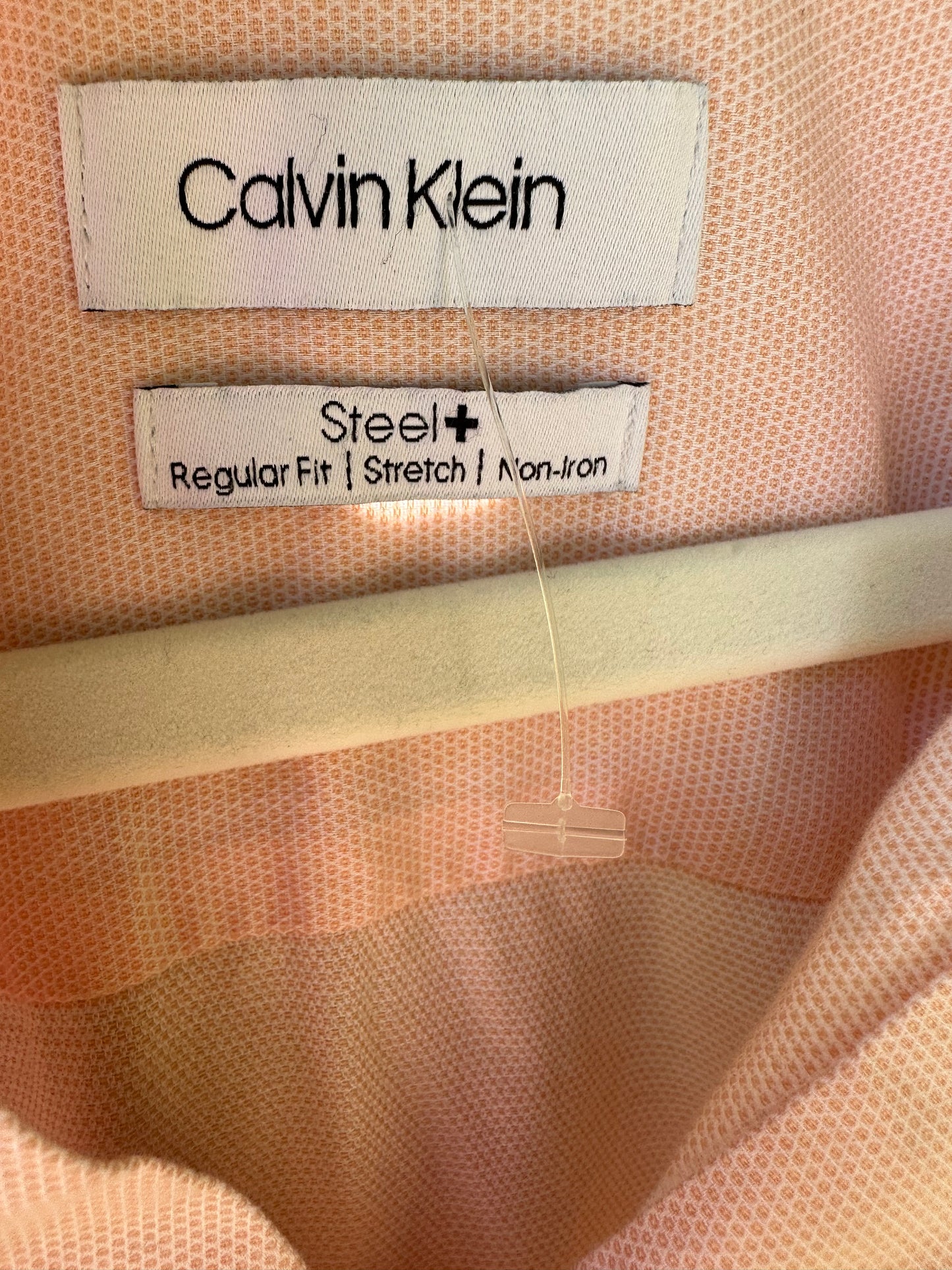 L Calvin Klein Light Pink Button Down